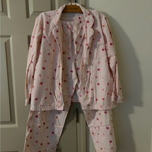 L.L. Bean Pink Heart Pajama Set